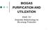 BIOGAS PURIFICATION AND UTILIZATION. ENVE 737 Anaerobic Biotechnology for Bio-energy Production