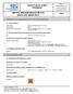 SAFETY DATA SHEET Revised edition no : 0 SDS/MSDS Date : 27 / 9 / 2012