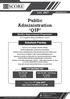 Public Administration QIP