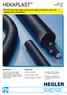 HEKAPLAST. PE-HD twin wall cable ducts and cable protection pipes for underground installation. Corrugated and Twin Wall Pipes of Plastics