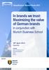 In brands we trust: Maximizing the value of German brands in conjunction with Munich Business School
