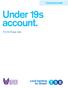 Current accounts Under 19s account.