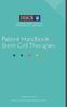 Patient Handbook on Stem Cell Therapies