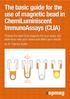 The basic guide for the use of magnetic bead in ChemiLuminiscent ImmunoAssays (CLIA)