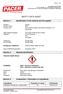 SAFETY DATA SHEET. Identification of the material and the supplier. Non-silicone exterior and interior dressing, non flammable.