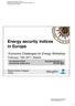 Energy security indices