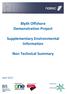 Blyth Offshore Demonstration Project. Supplementary Environmental Information. Non Technical Summary