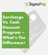 Surcharge Vs. Cash Discount Program What s The Difference?