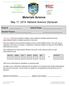 National Science Olympiad Materials Science. May 17, 2014 National Science Olympiad