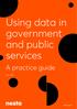 Using data in government and public services