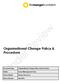Organisational Change Policy and Procedure