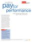 pay for performance putting intopractice The Magazine of WorldatWork QUICK LOOK By Tim Brown, Radford Surveys + Consulting