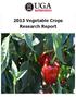 2013 Vegetable Crops Research Report