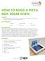 HOW TO BUILD A PIZZA BOX SOLAR OVEN