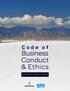 Code of. Business Conduct & Ethics. Continuing Our Tradition of Integrity