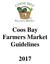 Coos Bay Farmers Market Guidelines
