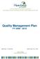 Quality Management Plan FY