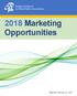 2018 Marketing Opportunities