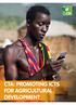 CTA: PROMOTING ICTS FOR AGRICULTURAL DEVELOPMENT