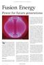 Fusion Energy Power for future generations