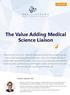 The Value Adding Medical Science Liaison