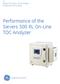 Performance of the Sievers 500 RL On-Line TOC Analyzer