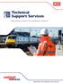 Support Services. Engineering solutions for operational excellence SERVING THE WORLD S RAILWAYS. Technical
