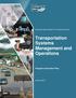 Transportation Systems Management and Operations Program and Action Plan