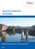 Communication strategy Chaffey Dam upgrade and augmentation