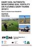 DAIRY SOIL NUTRIENTS: MONITORING SOIL FERTILITY ON FLEURIEU DAIRY FARMS 2010/11