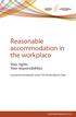 Reasonable accommodation in the workplace