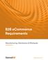 B2B ecommerce Requirements