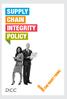 SUPPLY CHAIN INTEGRITY POLICY