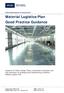 Material Logistics Plan Good Practice Guidance