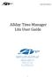 ALLDAY TIME SYSTEMS LTD. Allday Time Manager Lite User Guide