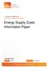 Energy Supply Costs Information Paper