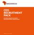 CEO RECRUITMENT PACK WE KINDLY REQUEST NO CONTACT FROM RECRUITMENT AGENCIES PLEASE