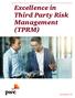 Excellence in Third Party Risk Management (TPRM)