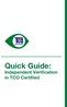 Quick Guide: Independent Verification in TCO Certified