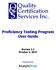 Proficiency Testing Program User Guide