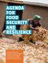 AGENDA FOR FOOD SECURITY AND RESILIENCE