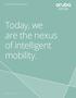 ARUBA BRAND GUIDELINES. Today, we are the nexus of intelligent mobility.