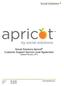 Social Solutions Apricot Customer Support Service Level Agreement Updated February, 2018