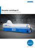 Decanter centrifuge D for the environment industry