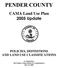 CAMA Land Use Plan 8SGDWH POLICIES, DEFINITIONS AND LAND USE CLASSIFICATIONS