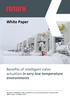 White Paper. Benefits of intelligent valve actuation in very low temperature environments