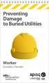 Preventing Damage to Buried Utilities Worker