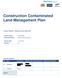 Construction Contaminated Land Management Plan