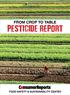 FROM CROP TO TABLE PESTICIDE REPORT FOOD SAFETY & SUSTAINABILITY CENTER
