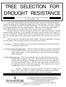 TREE SELECTION FOR DROUGHT RESISTANCE